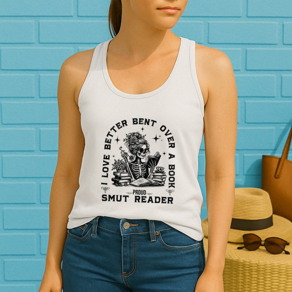 Book Lover Spread Those Pages Womens Tank Top