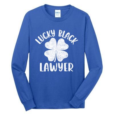 Black Lawyer St Patrick's Day African American Attorney Cute Gift Tall Long Sleeve T-Shirt