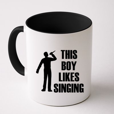Boy Likes Singing Voice Coach Music Teacher Gift Mug