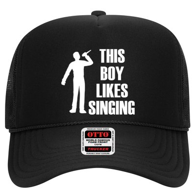 Boy Likes Singing Voice Coach Music Teacher Gift Trucker Hat