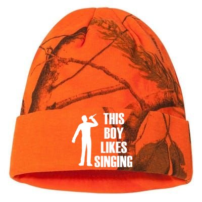 Boy Likes Singing Voice Coach Music Teacher Gift Kati Licensed 12" Camo Beanie