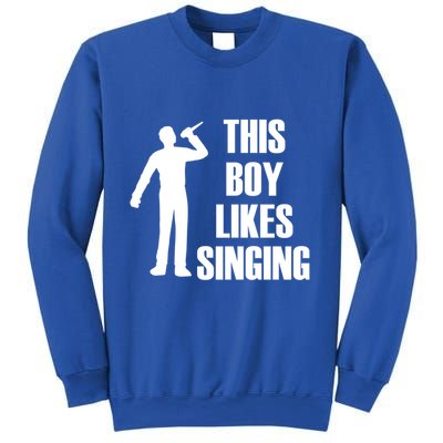 Boy Likes Singing Voice Coach Music Teacher Gift Sweatshirt