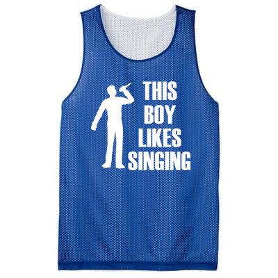 Boy Likes Singing Voice Coach Music Teacher Gift Mesh Reversible Basketball Jersey Tank