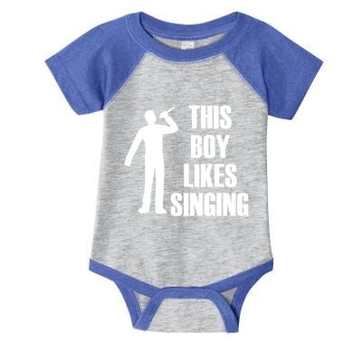 Boy Likes Singing Voice Coach Music Teacher Gift Infant Baby Jersey Bodysuit