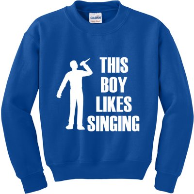 Boy Likes Singing Voice Coach Music Teacher Gift Kids Sweatshirt