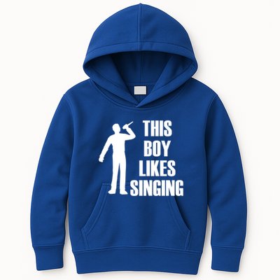 Boy Likes Singing Voice Coach Music Teacher Gift Kids Hoodie