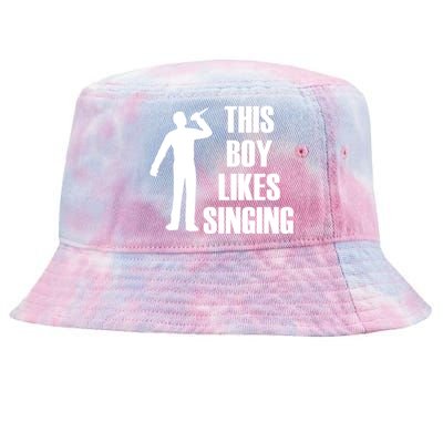 Boy Likes Singing Voice Coach Music Teacher Gift Tie-Dyed Bucket Hat