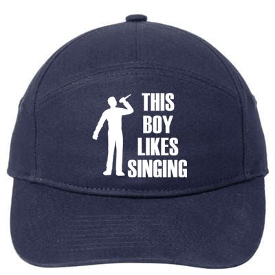 Boy Likes Singing Voice Coach Music Teacher Gift 7-Panel Snapback Hat