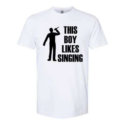 Boy Likes Singing Voice Coach Music Teacher Gift Softstyle® CVC T-Shirt