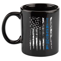 Blue Line Tacoma Distressed National Police Week 11oz C Handle Ceramic Mug