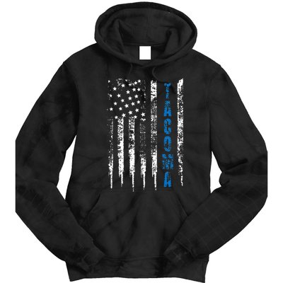 Blue Line Tacoma Distressed National Police Week Tie Dye Hoodie
