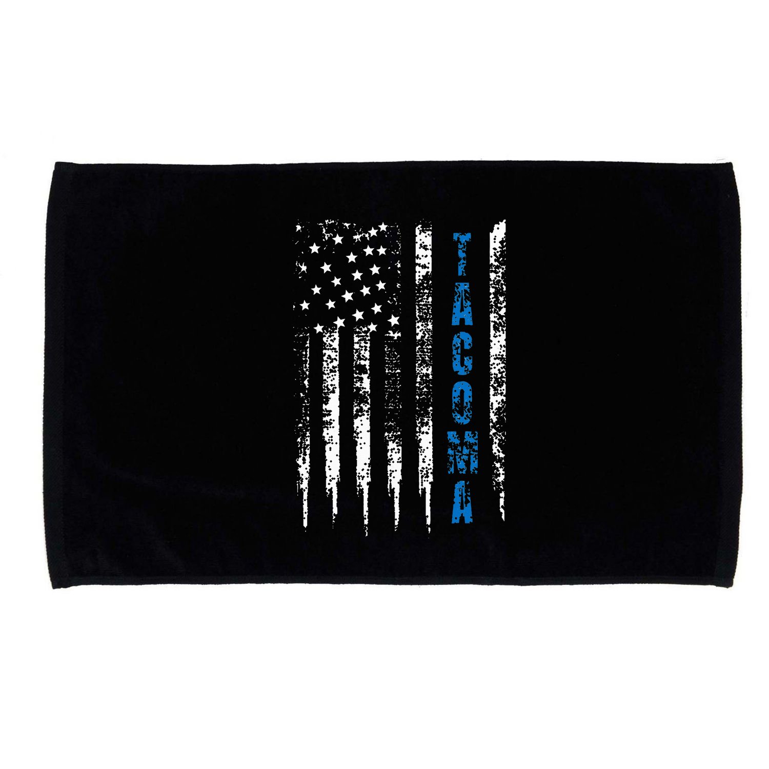 Blue Line Tacoma Distressed National Police Week Microfiber Hand Towel