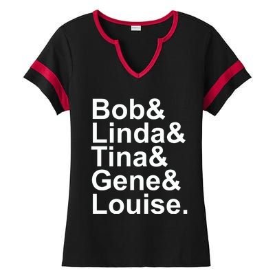 Bob Linda Tina Gene Louise Bob's Burgers Ladies Halftime Notch Neck Tee