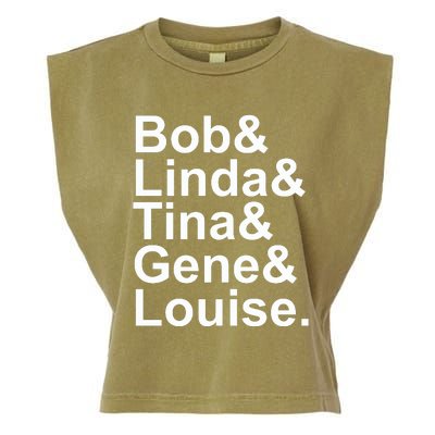 Bob Linda Tina Gene Louise Bob's Burgers Garment-Dyed Women's Muscle Tee