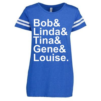 Bob Linda Tina Gene Louise Bob's Burgers Enza Ladies Jersey Football T-Shirt