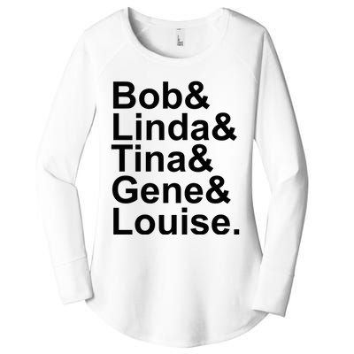 Bob Linda Tina Gene Louise Bob's Burgers Women's Perfect Tri Tunic Long Sleeve Shirt