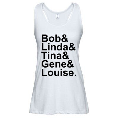 Bob Linda Tina Gene Louise Bob's Burgers Ladies Essential Flowy Tank