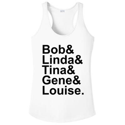 Bob Linda Tina Gene Louise Bob's Burgers Ladies PosiCharge Competitor Racerback Tank