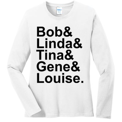 Bob Linda Tina Gene Louise Bob's Burgers Ladies Long Sleeve Shirt