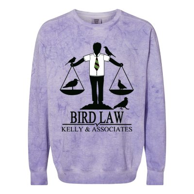 Bird Law T Funny Colorblast Crewneck Sweatshirt