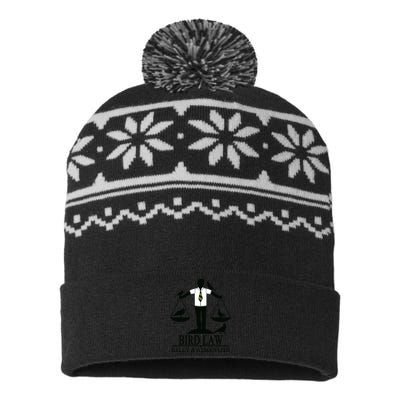 Bird Law T Funny USA-Made Snowflake Beanie