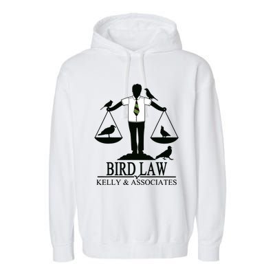 Bird Law T Funny Garment-Dyed Fleece Hoodie