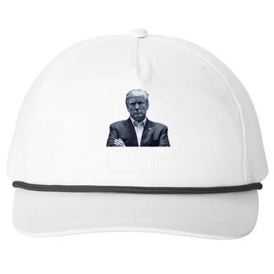 Bulletproof Leadership Twice Tested Twice Standing Trump Snapback Five-Panel Rope Hat