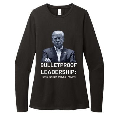 Bulletproof Leadership Twice Tested Twice Standing Trump Womens CVC Long Sleeve Shirt