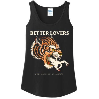 Better Lovers Tiger Hand God Made Me An Animal Ladies Essential Tank