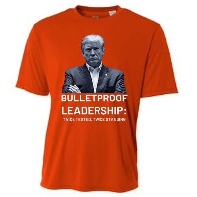 Bulletproof Leadership Twice Tested Twice Standing Trump Cooling Performance Crew T-Shirt