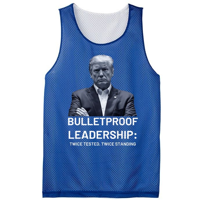 Bulletproof Leadership Twice Tested Twice Standing Trump Mesh Reversible Basketball Jersey Tank