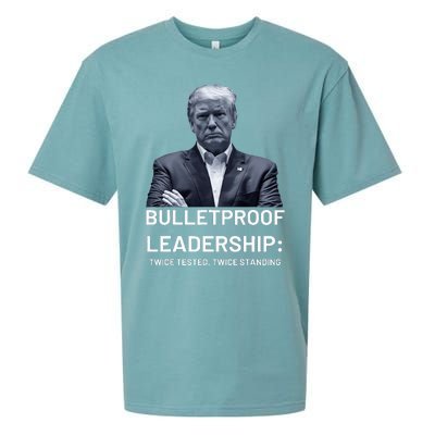 Bulletproof Leadership Twice Tested Twice Standing Trump Sueded Cloud Jersey T-Shirt