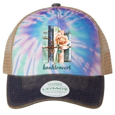 Booktroverts Librarian Teacher Book Lover Legacy Tie Dye Trucker Hat