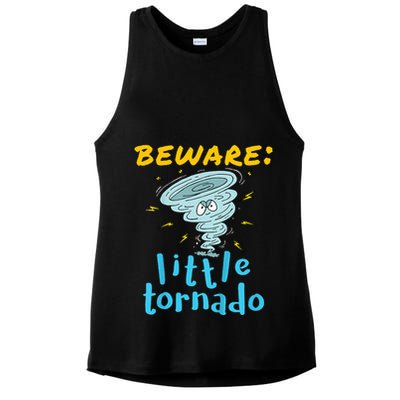 Beware Little Tornado Twister Active Ladies PosiCharge Tri-Blend Wicking Tank