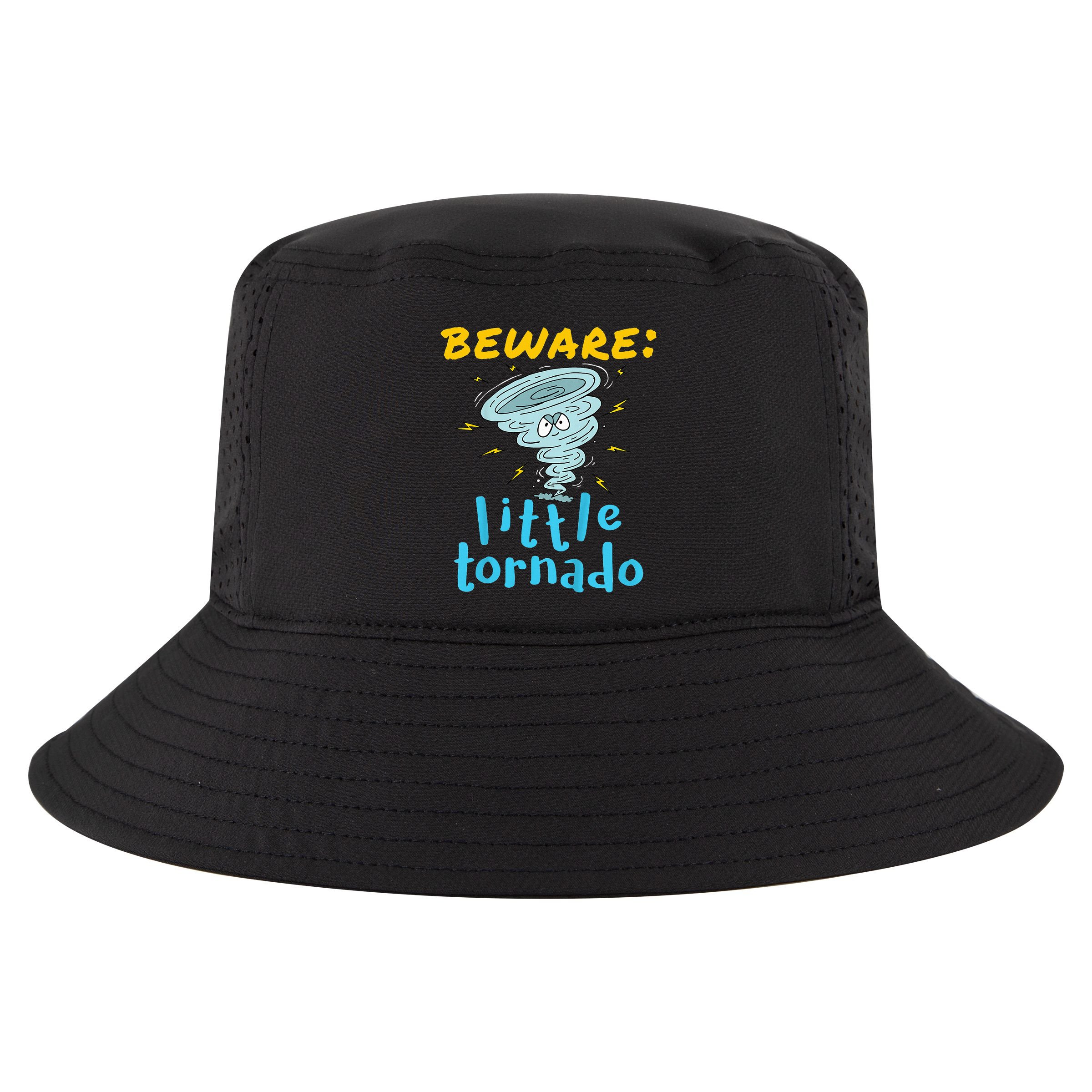 Beware Little Tornado Twister Active Cool Comfort Performance Bucket Hat