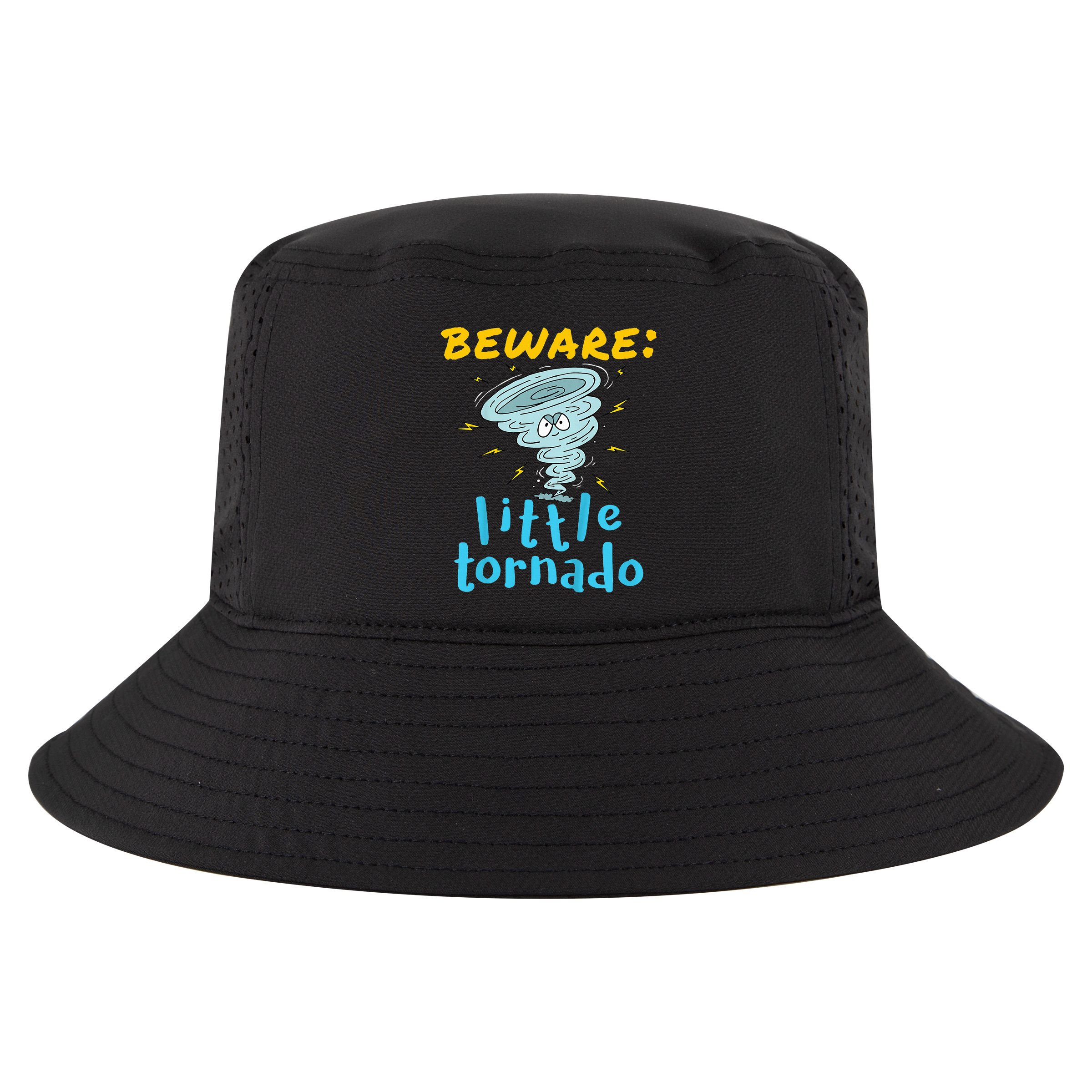 Beware Little Tornado Twister Active Cool Comfort Performance Bucket Hat