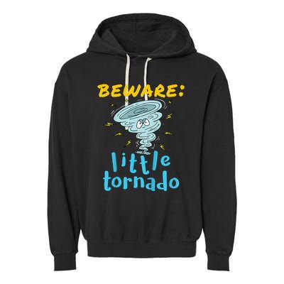 Beware Little Tornado Twister Active Garment-Dyed Fleece Hoodie
