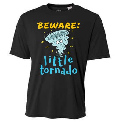 Beware Little Tornado Twister Active Cooling Performance Crew T-Shirt