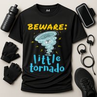 Beware Little Tornado Twister Active Cooling Performance Crew T-Shirt