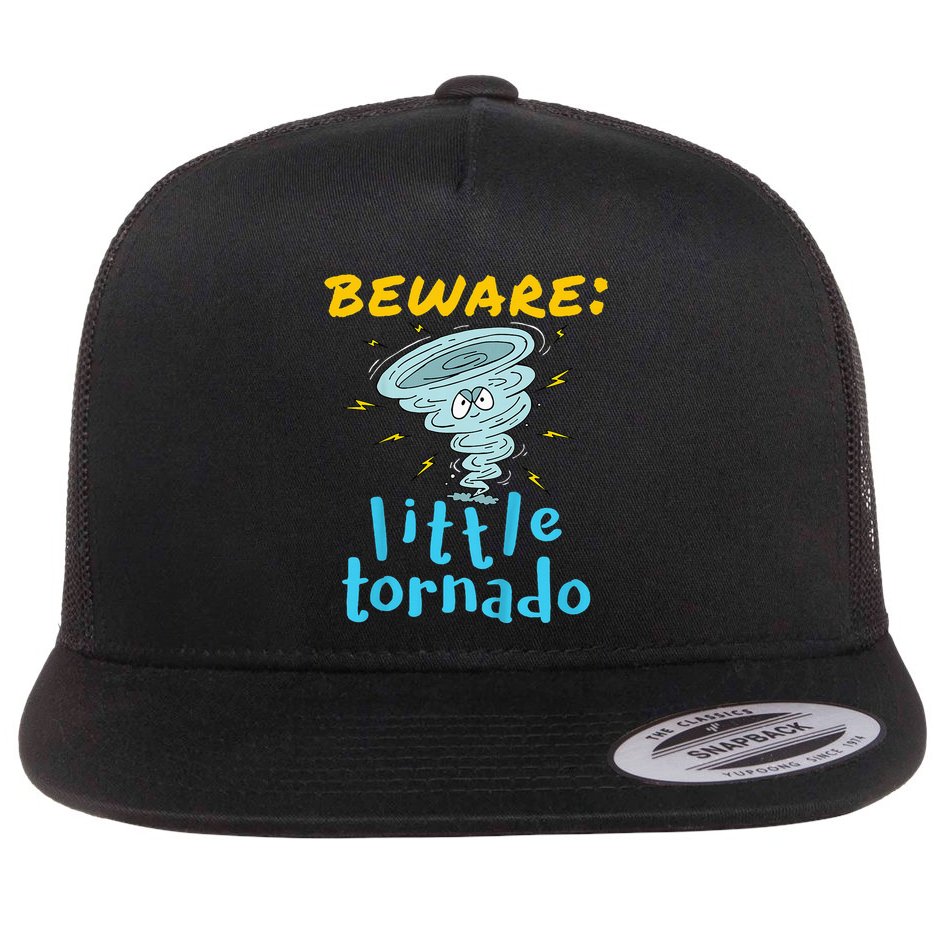 Beware Little Tornado Twister Active Flat Bill Trucker Hat