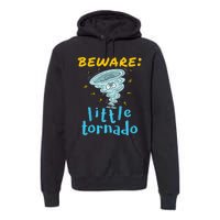 Beware Little Tornado Twister Active Premium Hoodie