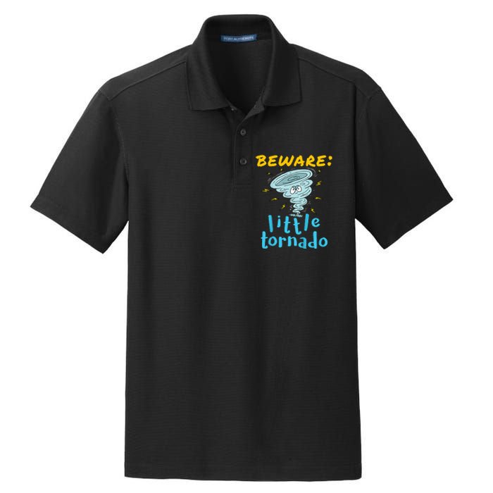 Beware Little Tornado Twister Active Dry Zone Grid Polo