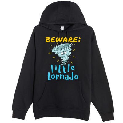 Beware Little Tornado Twister Active Premium Pullover Hoodie