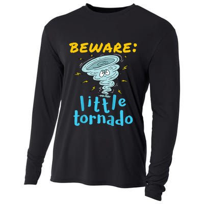 Beware Little Tornado Twister Active Cooling Performance Long Sleeve Crew