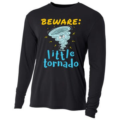 Beware Little Tornado Twister Active Cooling Performance Long Sleeve Crew