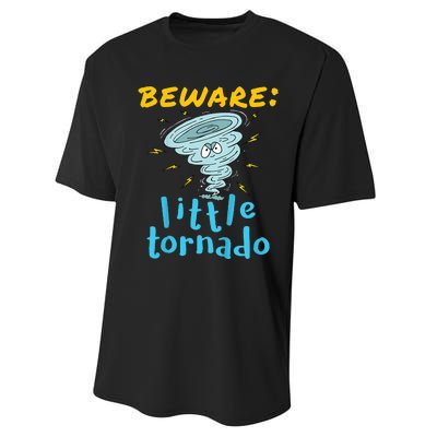 Beware Little Tornado Twister Active Performance Sprint T-Shirt