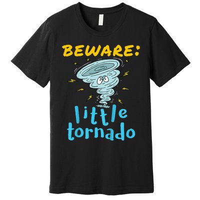 Beware Little Tornado Twister Active Premium T-Shirt