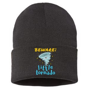 Beware Little Tornado Twister Active Sustainable Knit Beanie