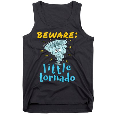 Beware Little Tornado Twister Active Tank Top