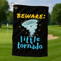 Beware Little Tornado Twister Active Golf Towel